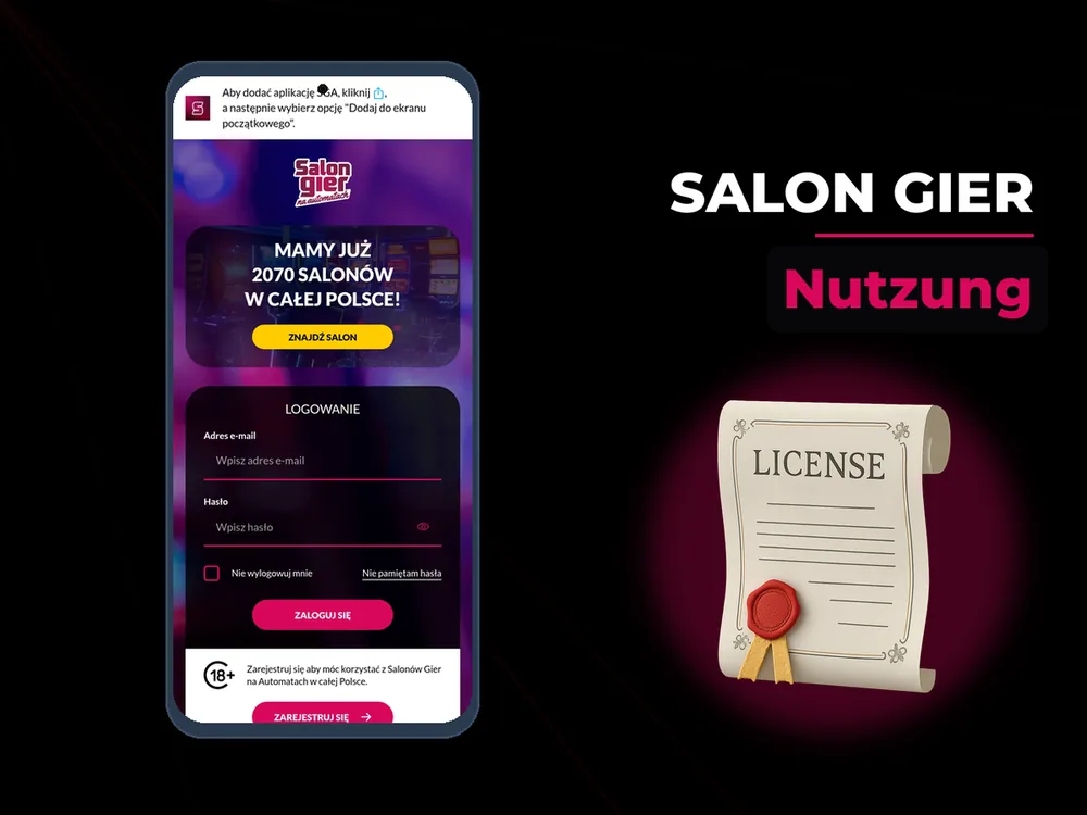 Salon Gier - Nutzung