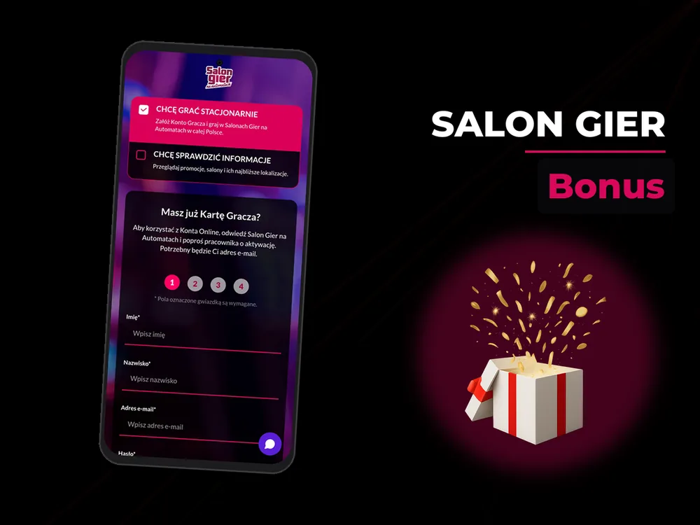 Salon Gier - Bonus