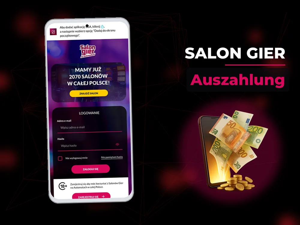 Salon Gier - Auszahlung